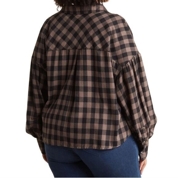 Sanctuary Bianca Gingham plaid button up shirt - Picture 2 of 16